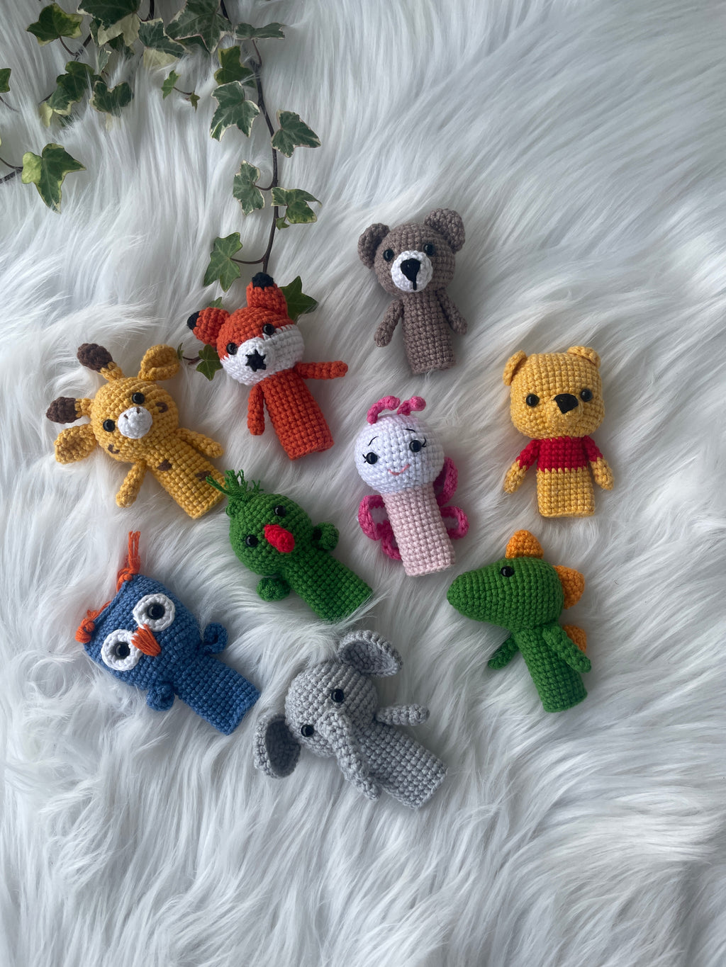 Fingerpuppen "Tierfreunde" | Handgehäkelt