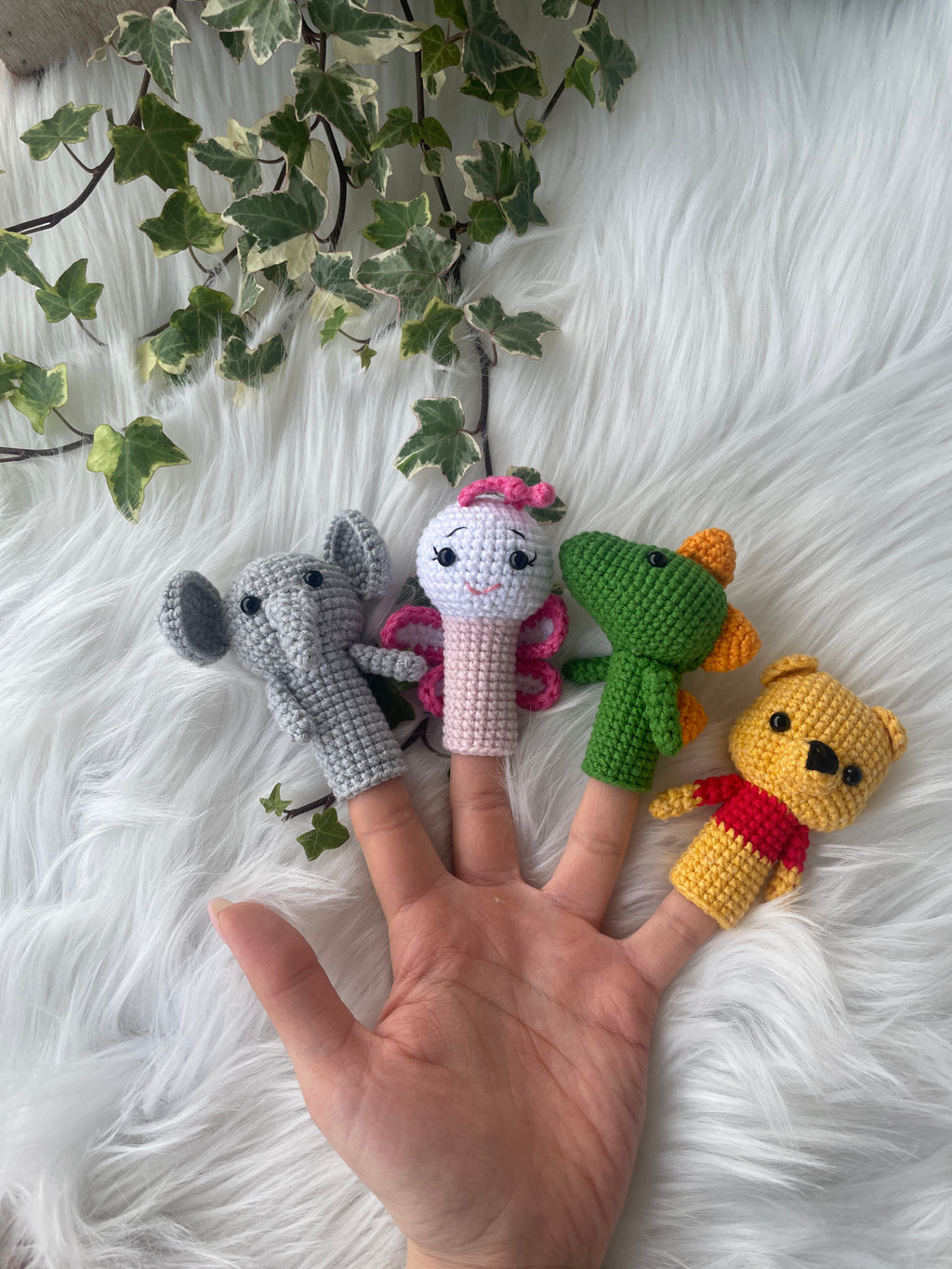 Fingerpuppen "Tierfreunde" | Handgehäkelt