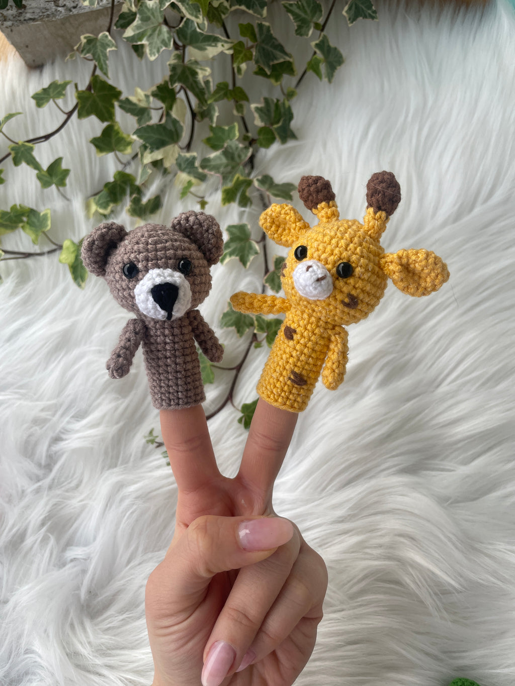 Fingerpuppen "Tierfreunde" | Handgehäkelt