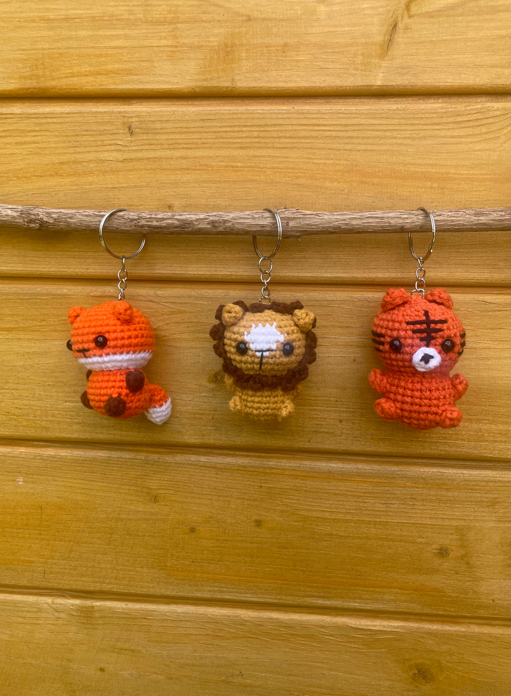 Schlüsselanhänger Tiere | Tiger, Löwe, Fuchs | Personalisierbar