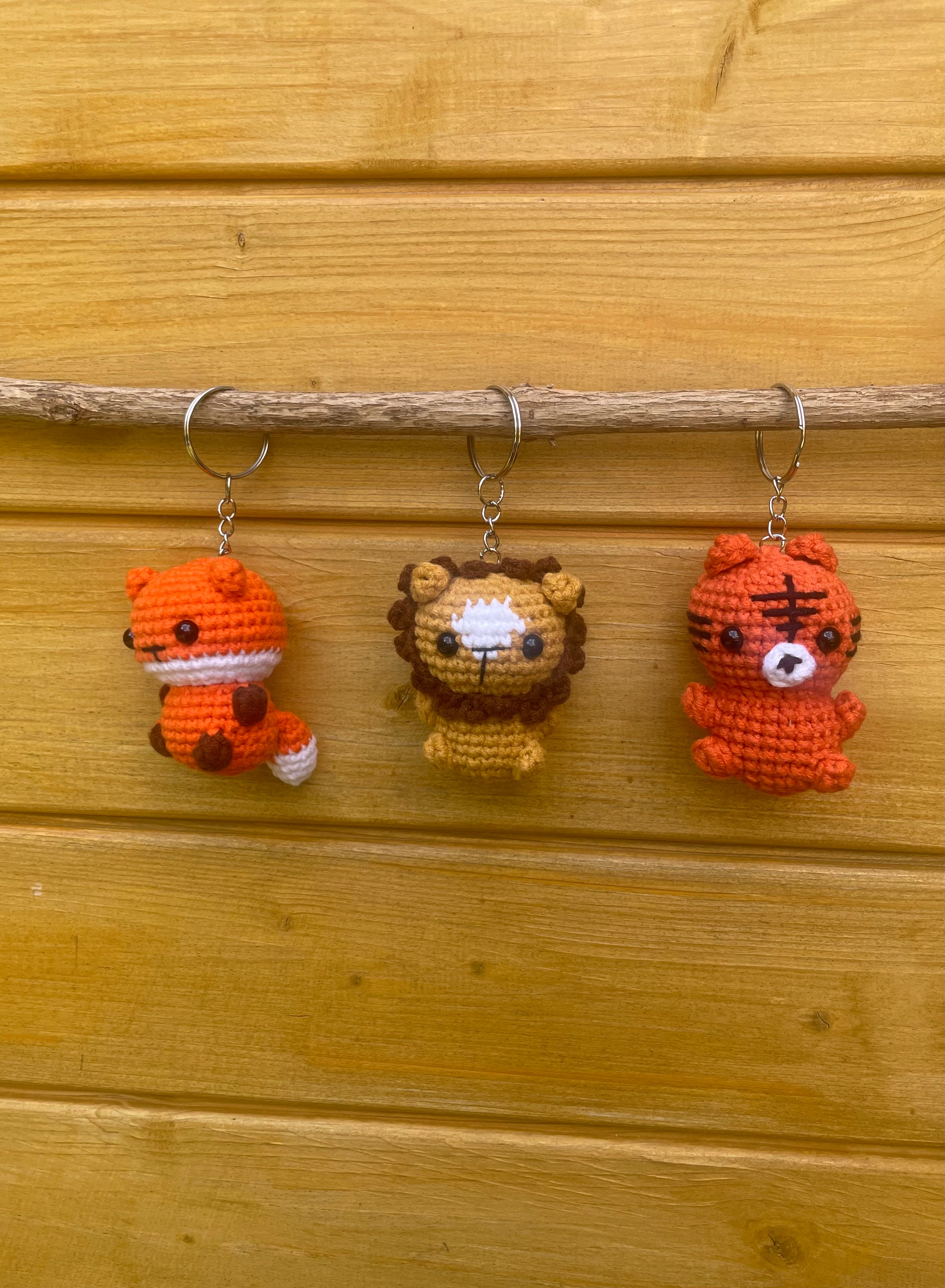 Schlüsselanhänger Tiere | Tiger, Löwe, Fuchs | Personalisierbar