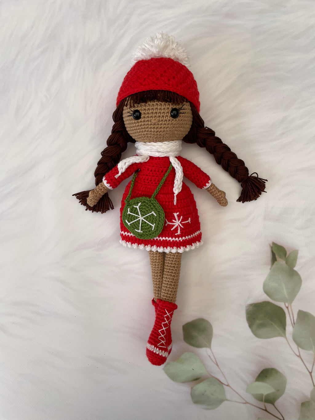 Amigurumi Puppe "Bella" und "Noelle" | Ausziehbares Outfit | Weihnachts-Edition