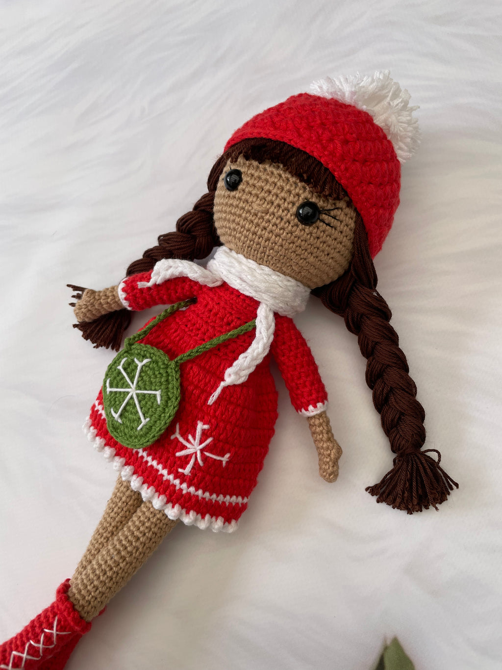 Amigurumi Puppe "Bella" und "Noelle" | Ausziehbares Outfit | Weihnachts-Edition