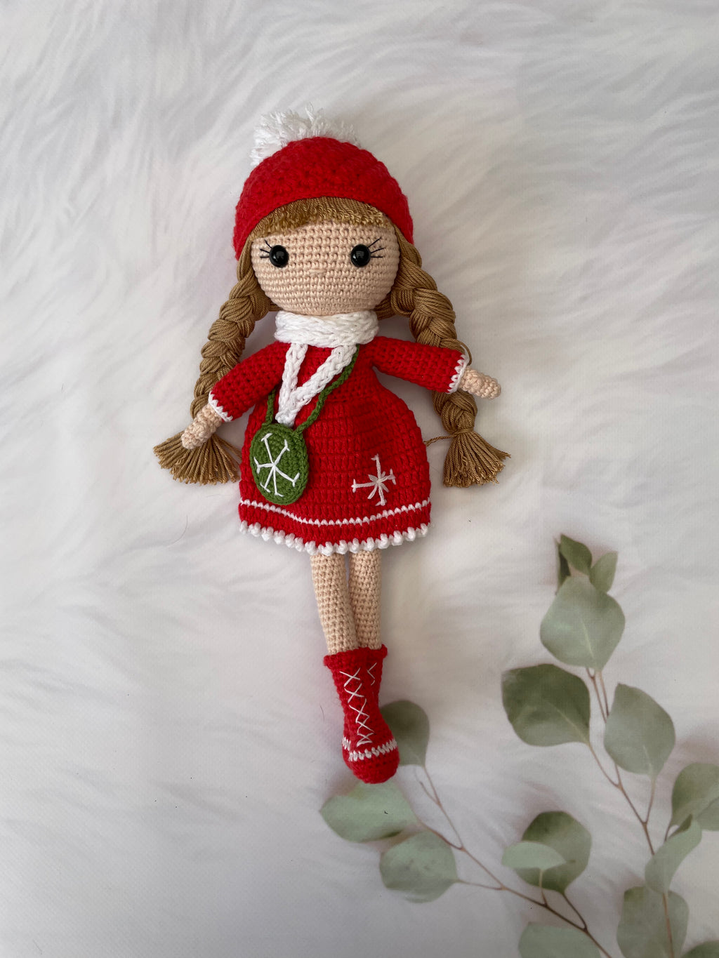 Amigurumi Puppe "Bella" und "Noelle" | Ausziehbares Outfit | Weihnachts-Edition