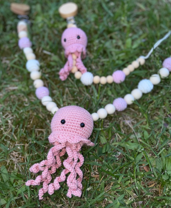 Oktopus Set | Personalisiertes Geschenk | Pink
