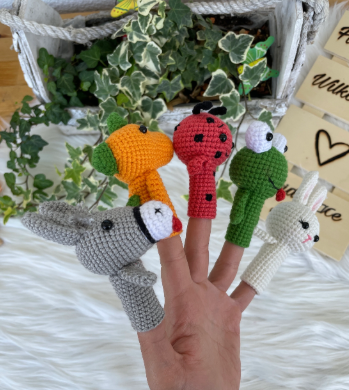 Fingerpuppen "Tierwelt" | Handgehäkelt